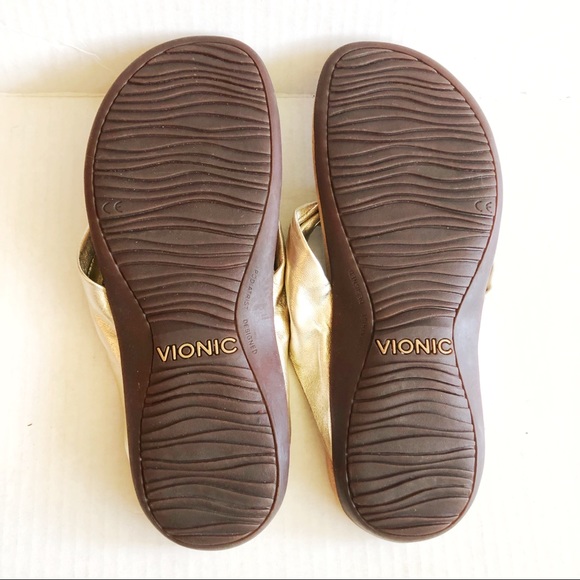Vionic Pippa Supportive Sandals Champagne Gold 7 - Picture 6 of 10